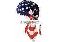 Headscarf USA color blue white red for moped mokick