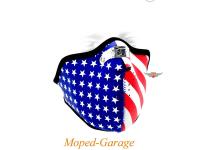 Biker mask 2 mm stars and stripes for moped mokick