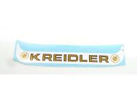 License plate holder sticker 155mm 17mm white for Kreidler Florett, Flory, MF, MP, Moped, Mokick