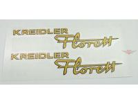 Sticker set tank / fairing gold for Kreidler Florett egg tank K54