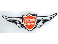 Patch large dimensions wide approx. 250mm x high 80mm for moped mokick