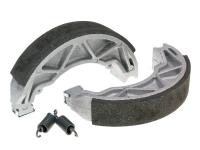 brake shoe set Polini 140x25mm w/ springs for drum brake for Aprilia Scarabeo 100 4T 2V 10-12 E3 [ZD4VAA00/ ZD4VAC00]