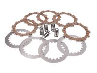 clutch plate / disc set reinforced +20% 5-friction plate type for Derbi GPR 50 2T Nude 04-05 E2 (EBS050) [VTHGR1A1B]