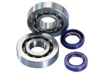 crankshaft bearing set Polini for Piaggio NRG 50 Power Purejet LC (DD Disc / Disc) 10- [ZAPC45200]
