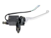 front brake cylinder with lever and M8 mirror mount for Jonway Beta 50 4T