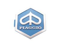 emblem / badge Piaggio 3D hexagonal 32x37mm to plug, blue / silver for Vespa Classic PK 50 XL KAT2 Elestart (A, CH) V5X3T 90-97