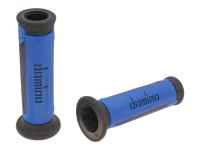 handlebar grip set Domino A350 on-road blue / black open end grips