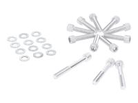 engine case / variator cover screw set silver-colored for Aeon Minikolt 50