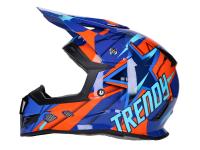 helmet Motocross Trendy T-902 Dreamstar blue / orange - size XL (61-62)