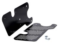 swing arm / exhaust cover black for Vespa Modern GTS 125 iGet Super 3V 17-20 ABS E3 [RP8M45510/ RP8M45820]