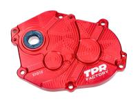 gear cover / transmission cover Racing TPR Factory CNC red anodized for Aprilia Scarabeo 50 2T 00-06 (Minarelli engine) [ZD4PFA/ PFB/ PFC/ PFD/ PFF0/ PFF1/ PFF2/ PFG/ TH0/ THA]