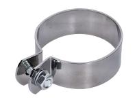 Exhaust clamp chrome 70mm for Zündapp Moped / Oldtimer ZD 40 (446-30L0)