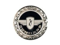 Sticker emblem D=64mm round silver glossy aluminum for Zündapp Moped / Oldtimer CS 50 (448-01L1)