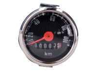 speedometer 100km/h 48mm black for Hercules, Kreidler, Puch, Zündapp, Miele, DK