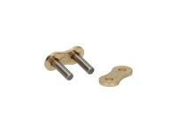 chain master link joint rivet-style AFAM reinforced golden - A420 R1-G for Derbi Senda 50 SM X-Race 2010- (D50B) [VTHSR2D1A]