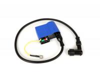 CDI set blue incl. spark plug connector and cable BGM PRO for Vespa Classic PX 125 E Lusso, Arcobaleno VNX2T (-93)