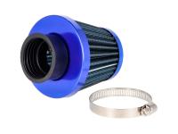 air filter Power 35mm carburetor connection blue