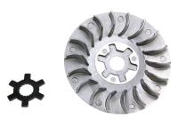 half pulley incl. star washer for Aprilia Scarabeo 50 2T 00-06 (Minarelli engine) [ZD4PFA/ PFB/ PFC/ PFD/ PFF0/ PFF1/ PFF2/ PFG/ TH0/ THA]