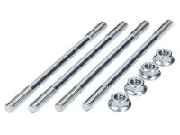 cylinder bolt set incl. nuts M6x107mm - 4 pieces each for Italjet Torpedo 50 4T 2V (Piaggio engine)