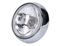 headlight round 85mm / 109mm chromed for Piaggio NLX