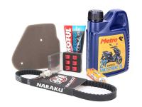 service / maintenance kit 7-piece for Yamaha Jog 50 R AC 03-12 E2 [SA22/ 5RW/ 3D4/ 49D]