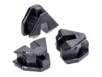 sliders Malossi black Multivar 2000 - 3 pieces for Vespa Modern GTS 300 ie Super 4V 08-16 ABS/ no ABS E3 [ZAPM45200/ 202]