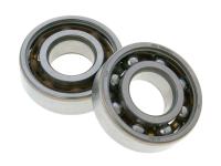 crankshaft bearing set Malossi MHR open 20x47x14 SKF 6204 TN9/HN3 C4 for Malaguti F12 Phantom 50 AC (-03)