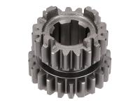 3rd/4th speed primary transmission gear TP 19/22 teeth 2nd series for Peugeot XPS 50 SM 13- (AM6) Moric