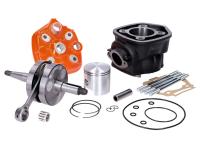 Cylinder kit with crankshaft MVT Iron Max 90cc for Derbi Senda 50 SM DRD X-Treme 10-13 (D50B) [ZDPABB01/ BL01/ BB02/ BG010]