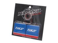 crankshaft bearing set Naraku SKF C4 metal cage for Rieju RR 50 01-02 (AM6)
