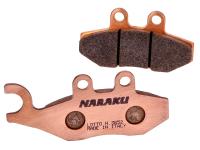 brake pads Naraku sintered for Piaggio Medley 150 ie 4V LC ABS 16-18 (Asia) [RP8MA0200/ 0210/ 0220/ 024/ 0211]