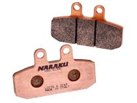 brake pads Naraku sintered for Aprilia Sport City 200 4V 04-06 E2 [ZD4VBA00]