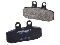 brake pads Naraku organic for Aprilia Sport City Cube 300 ie 4V 08-12 E3 [ZD4VBL]
