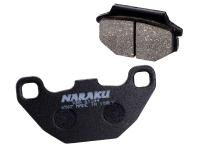 brake pads Naraku organic for Kymco Super 8 125 Big Tire [LC2U80100] (KL25SB) CK125T-7B