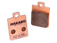 brake pads Naraku sintered for Piaggio NRG 50 Extreme LC (DD Disc / Disc) [ZAPC21000]