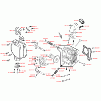 E02 cylinder head, valve train