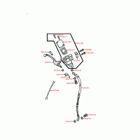 F04 brake lever & brake hose front