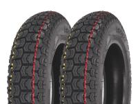 tire set Quick DM1023 3.50-10 for Flex Tech Hurrican X1 (JL50QT-4)