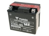 battery Yuasa YTX5L-BS DRY MF maintenance free for Motofino MF50QT-2 50 4T