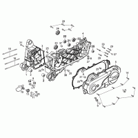 E01 crankcase compl. & variator cover