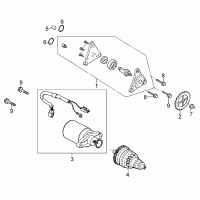 E07 electric starter & oil pump