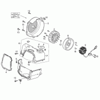 E08 air funnel & electric stator