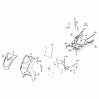 F05 front fairing / body parts, footboard