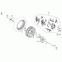 F07 front wheel with brake