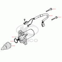 E04 electric starter motor