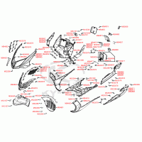 F05 front fairing / body parts, footboard