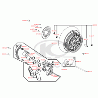 F07 front wheel incl. brake caliper