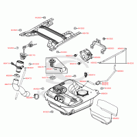 F10 fuel / gas tank, fuel pump & fuel level sensor unit