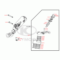 F15 exhaust system / exhaust pipe