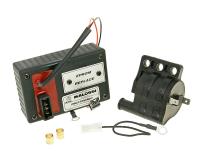CDI unit and coil Malossi Digitronic Eprom MHR variable timing for Piaggio NRG 50 Power AC (DT Disc / Drum) 07-15 [ZAPC45300]